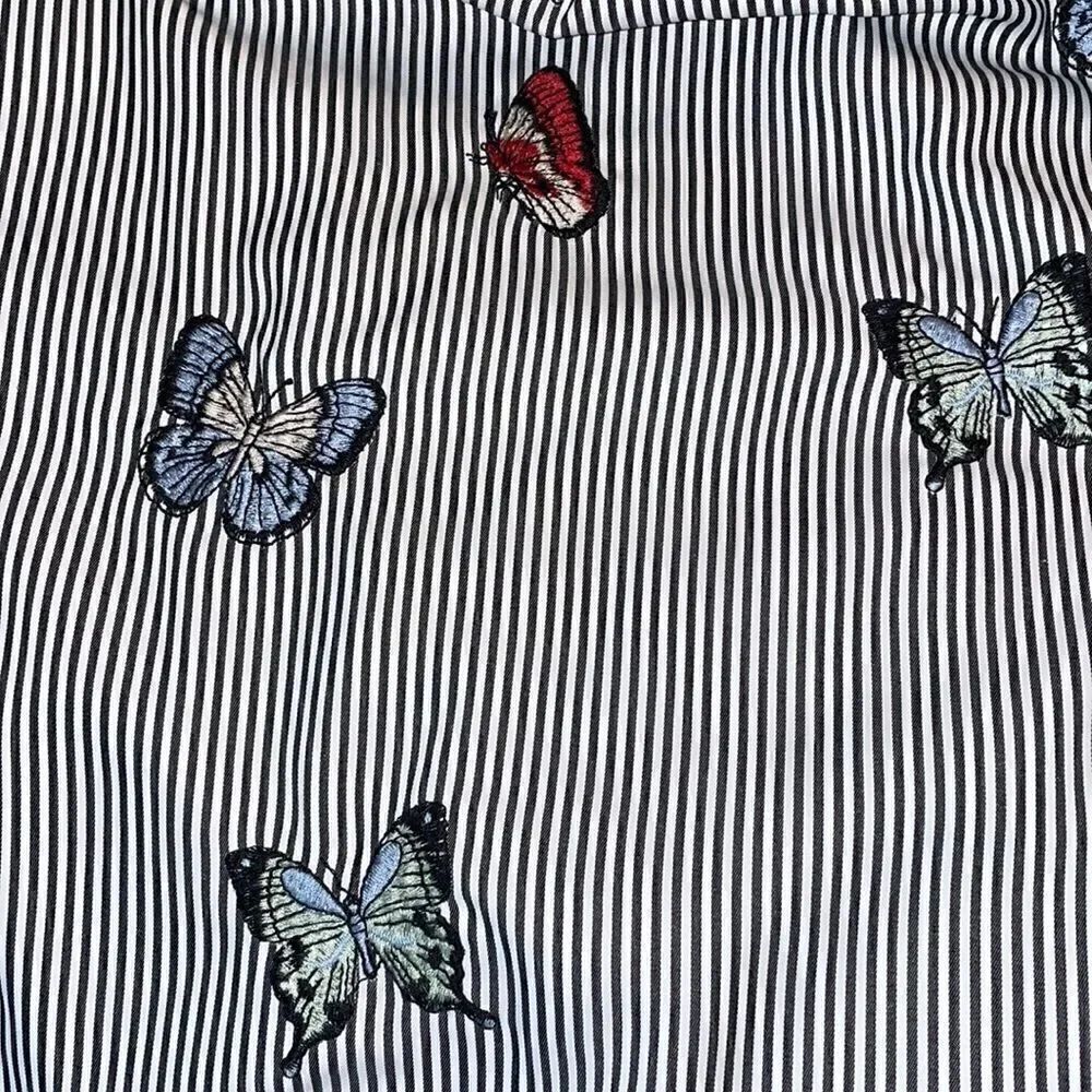 Zara Embroidered Butterfly Off The Shoulder - Picture 4 of 5